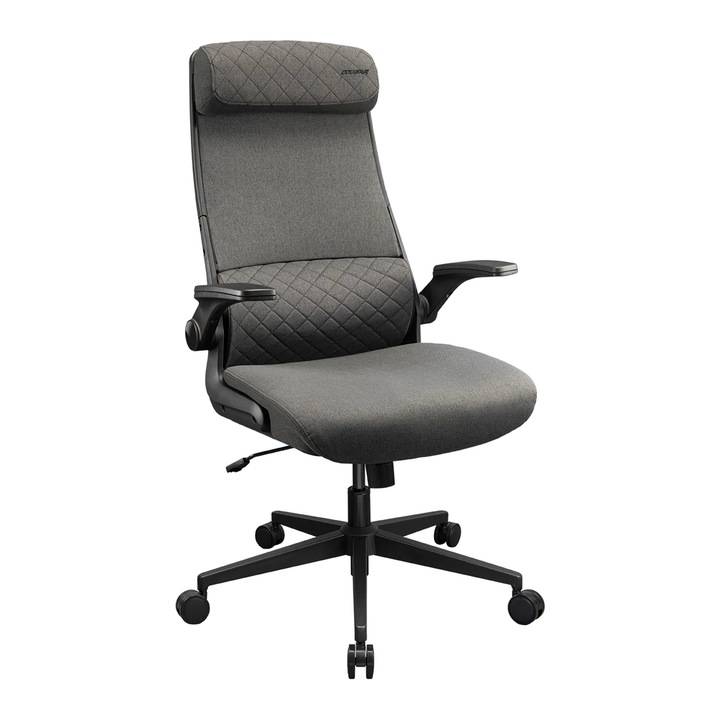 COUGAR Stryder Ergonomikus Gamer Szék, Max 120 kg, Széles állítható fejtámla, Szürke hab