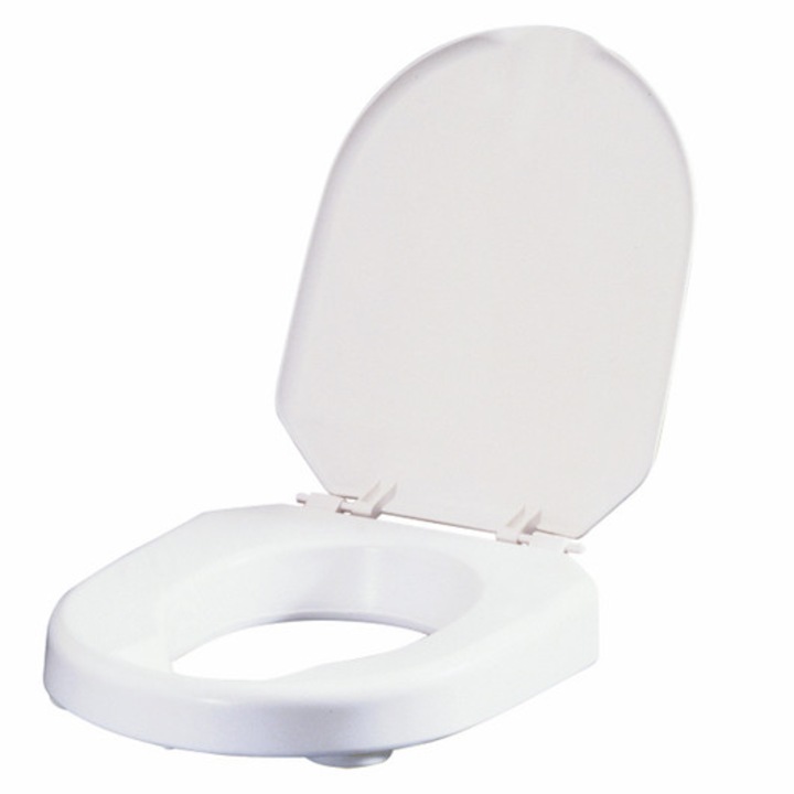 WC magasító Etac Hi-Loo, 6 cm, fehér, 150 kg, fedéllel
