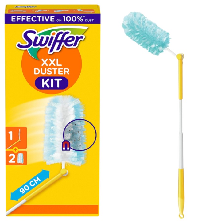 Maturica Swiffer Duster set, 90cm, 2 rezerve, alb