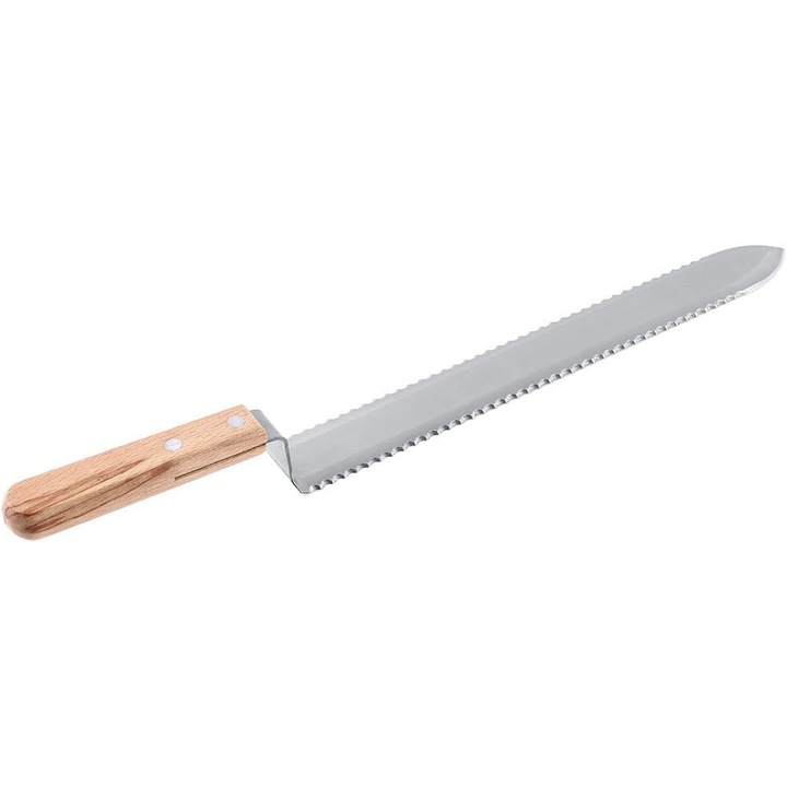 Cutit zimtat pentru descapacit miere 280mm, profesional, negru