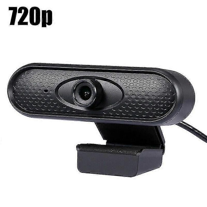 Уебкамера FRU-CJK0424-260918-1164, 720p HD, USB 2.0, за PC/лаптоп, черна