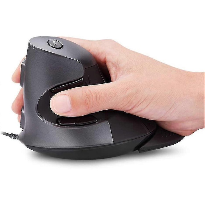 Ergonomikus függőleges egér 6 programozható gombbal, 4200dpi, levehető csuklótámasszal
