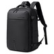 Rucsac Arctic Hunter B00866 negru 30x26-36x46cm 35.5L-49.5L compartiment laptop 15.6"