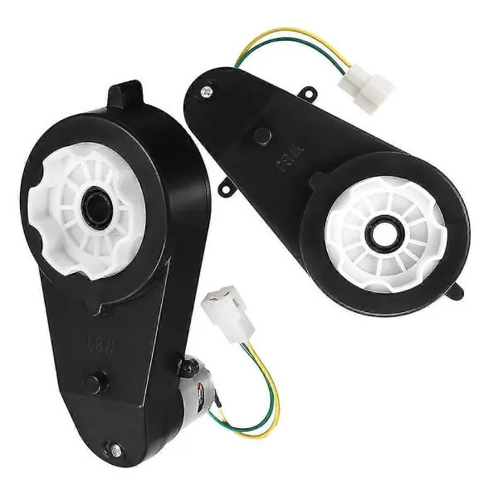 24V 30000RPM elektromos motor sebességváltó, 2 db-os készlet, fekete, 35x12mm