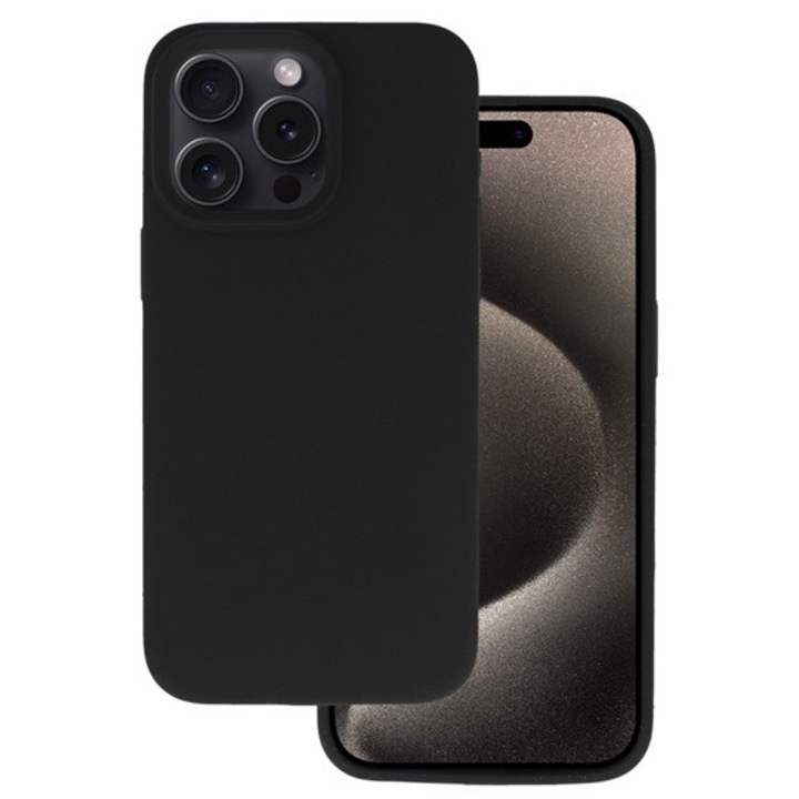 Gigapack szilikon mobiltelefon tok, matt, mikrofiber plüss karcolásmentesítő belső, prémium, fekete, kompatibilis: Redmi Note 15 4G