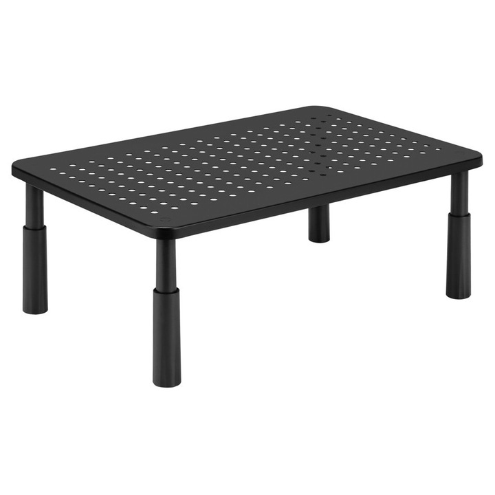 Стойка за бюро Powertech PT-1568 регулируема 13-32 инча черна 37x23.5x14см