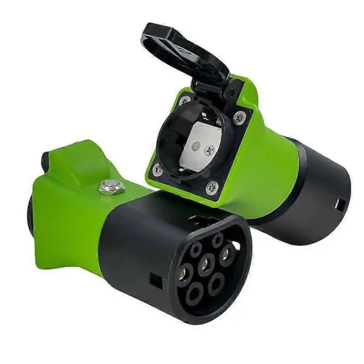 Incarcator portabil Type2 V2L cu priza Schuko, pentru camping, negru