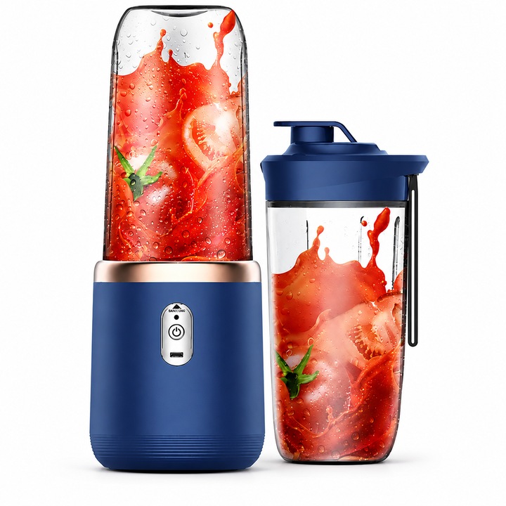 Blender electric de mana, lama din plastic si otel, 200 W