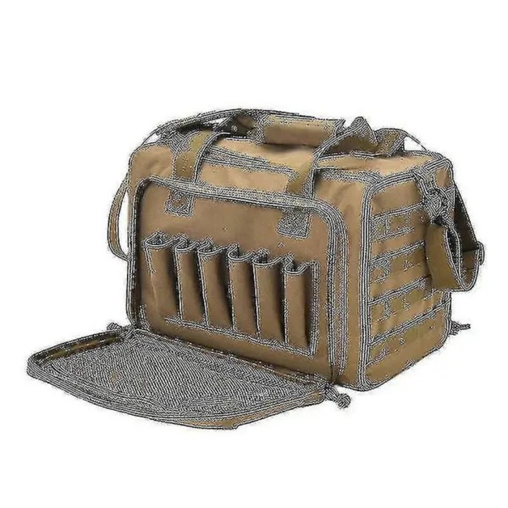 Taktikai vadásztáska, nylon, vízálló, khaki, 38x30x25cm