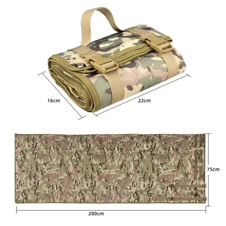 Lövészszőnyeg, 900D nylon, zöld, 78.5x31.5inch, vékony és könnyű