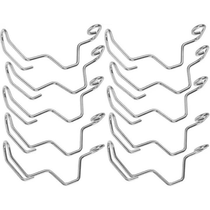 Készlet 10 fém ujjvédő varrógéphez ezüst 4x2.5x2.5cm