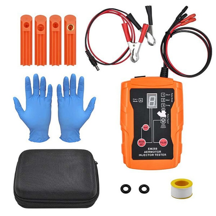 Tester injectoare, dispozitiv de curatare si diagnosticare, restaureaza modelul de pulverizare al motorului, curata simultan doua injectoare, opt moduri precise de impuls, previne costurile ridicate - INJECHECK JOIRIDE®
