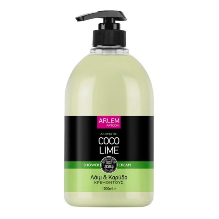 ARLEM Tusfürdőkrém, FARCOM, Lime és Kókusz, 1000 ml, uniszex