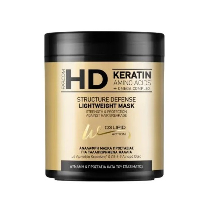 HD Structure Defense Könnyű Hajpakolás 1000 ml
