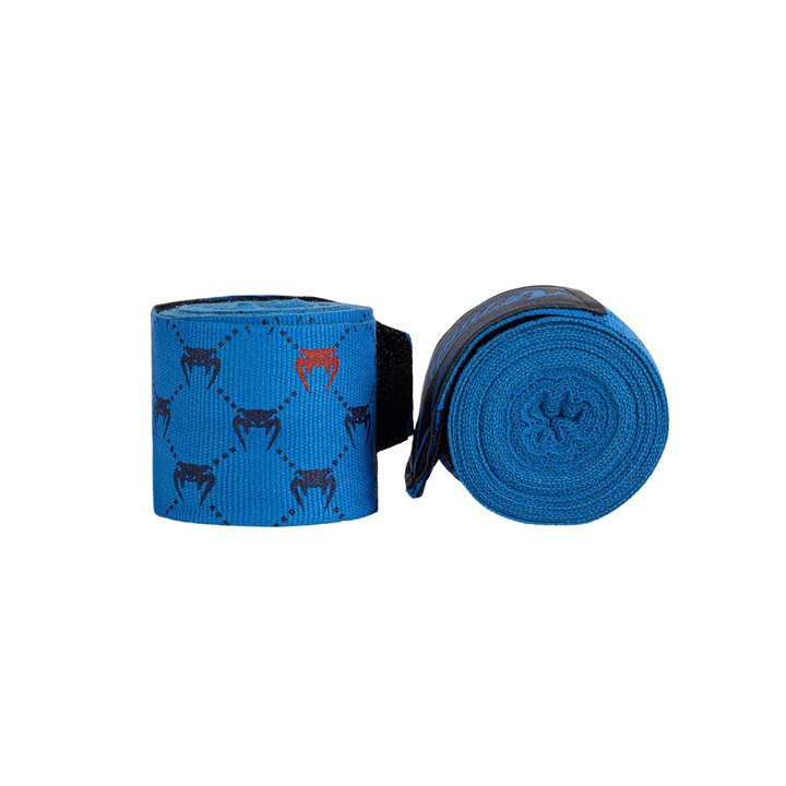 Боксови бинтове Venum Monogram, сини, 2.5м, комплект
