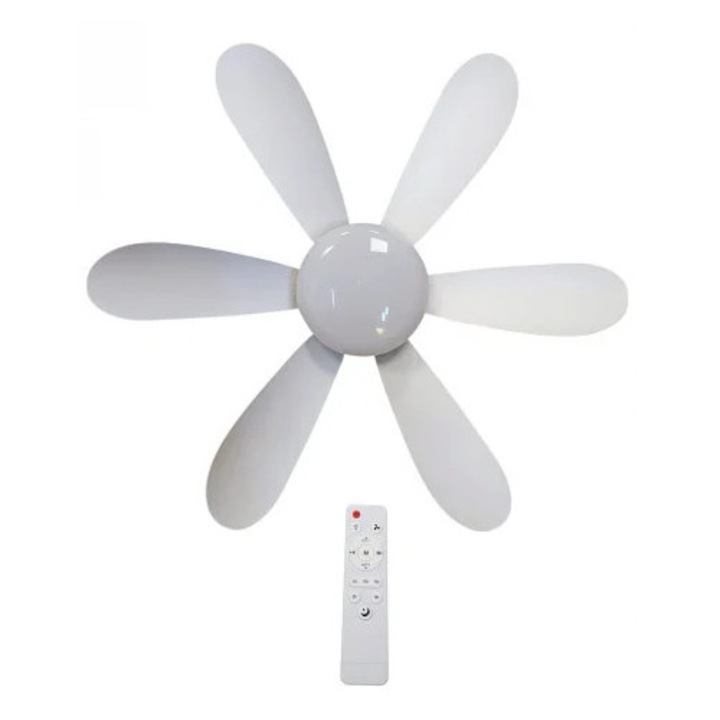 Ventilator de Tavan Inteligent cu Lumina LED si Telecomanda