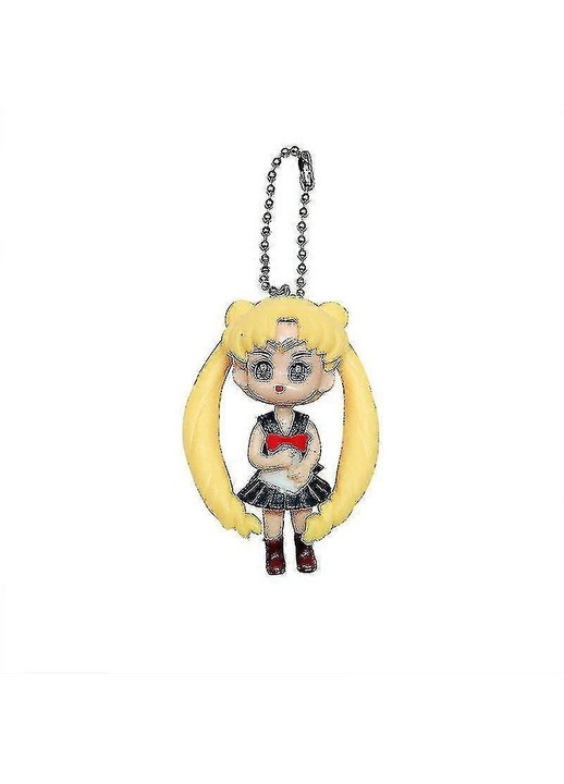 PVC kulcstartó, Sailor Moon modell, színes, 4.5x6.4cm