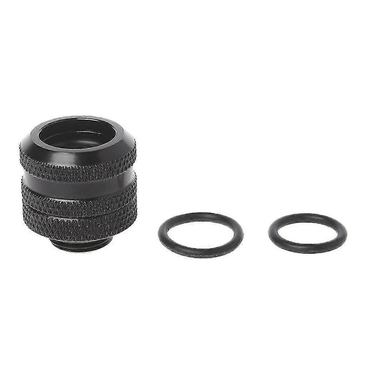 Kompressziós idom 10x14mm fekete