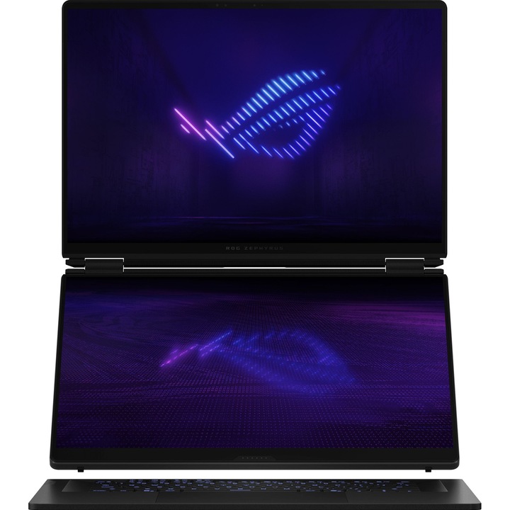 Лаптоп ASUS ROG Zephyrus Duo 16 2026 GX651AX-SR086X с Intel Core Ultra 9 386H (1.6/4.9GHz, 18M), 64 GB, 2 TB M.2 NVMe SSD, NVIDIA RTX 5090 24GB GDDR7 DLSS 4, Windows 11 Pro, Графитеночерен