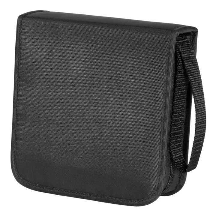 Geanta CD 40 discuri, antistatic, negru, 40x40cm