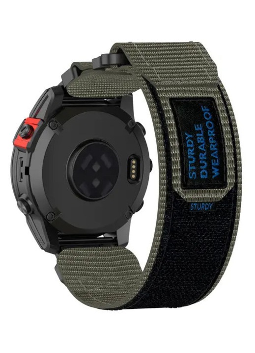 Nylon óraszíj 20mm szürke állítható szett