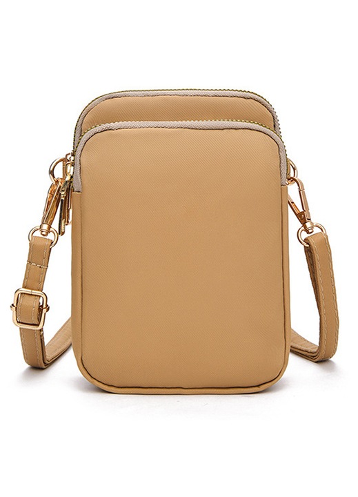 Kisméretű crossbody táska, állítható, fekete, 17x11x5cm