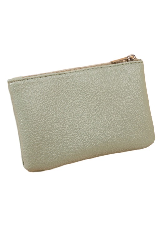 Portofel mic femei, piele PU, model lychee, portabil, multicolor, 10x8cm