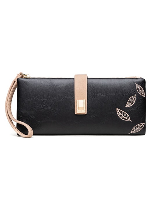 Portofel dama piele PU multicolor 12 carduri 12x9x2.5cm cu fermoar si clapeta