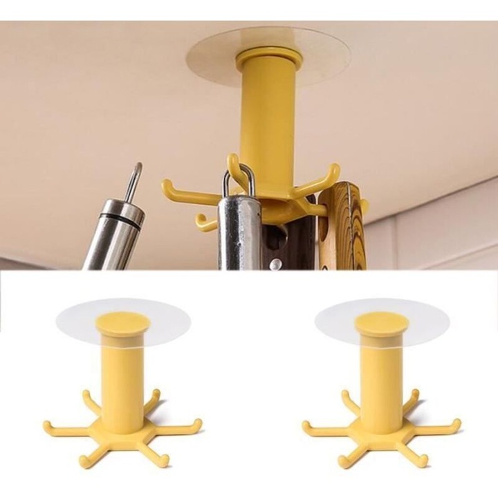 Suport tacamuri fara gaurire, usor de instalat, alb, dimensiuni standard