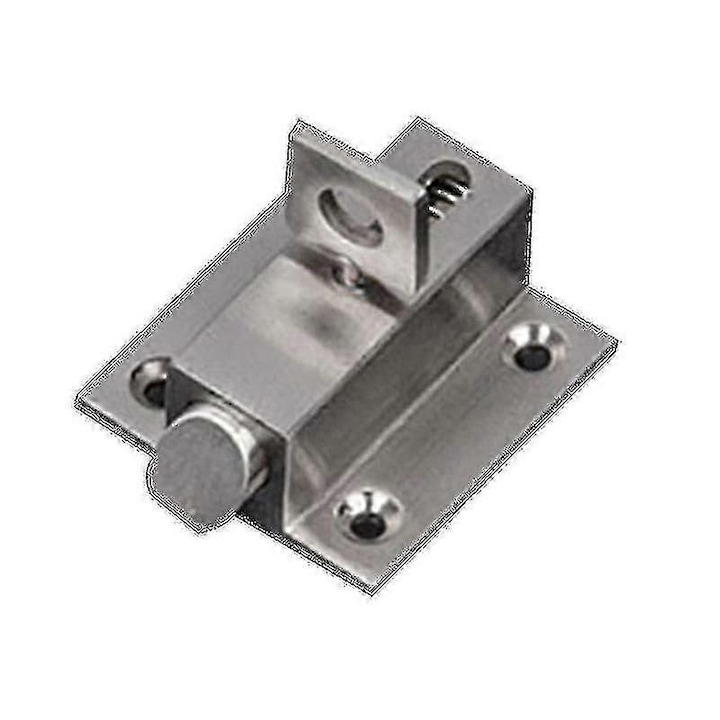 Set incuietoare automata usa, otel inoxidabil, finisaj cromat, 4.7x4.7cm si 4.2x4.5cm
