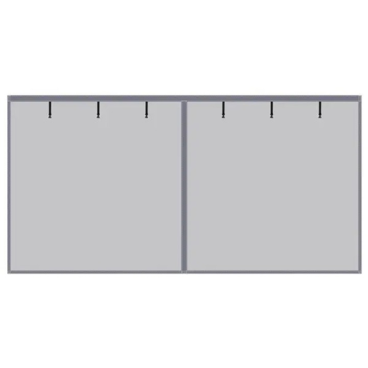 Plasa magnetica pentru usa garaj, protectie insecte, gri, 496x218x0.2cm