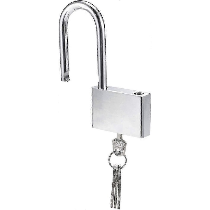 Lakat 40mm hosszú 6.5mm-es kengyellel, vízálló, 4 kulcsos készlet