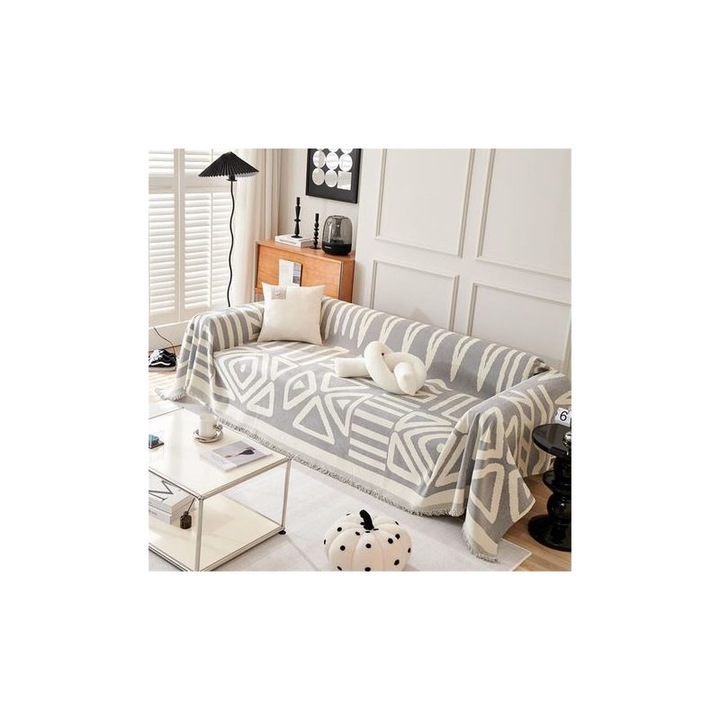 Cuvertura pentru canapea, chenille, moale, rezistenta, multicolor, diverse dimensiuni