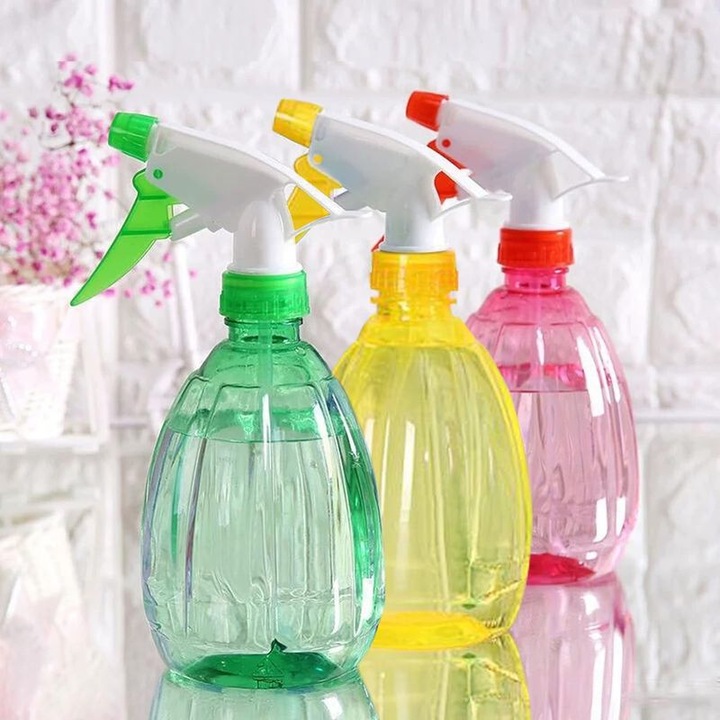 Sticla pulverizator 500ml, transparenta, duza reglabila, etansa, ergonomic