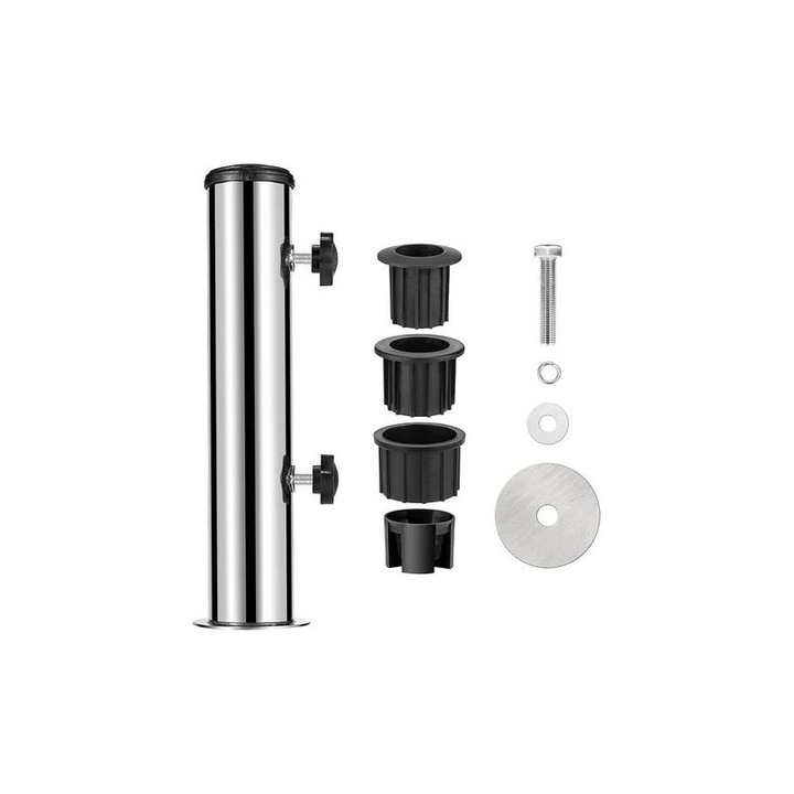 Suport umbrela inox ajustabil 30x5.7cm, set accesorii