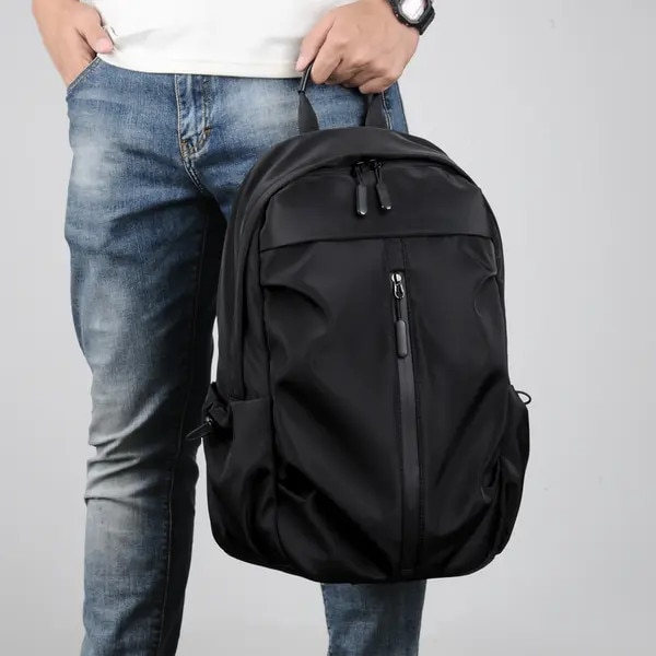 Rucsac de calatorie, compatibil cu laptop de 15.6 inch, curea ajustabila, negru, 45x30.5x15 cm