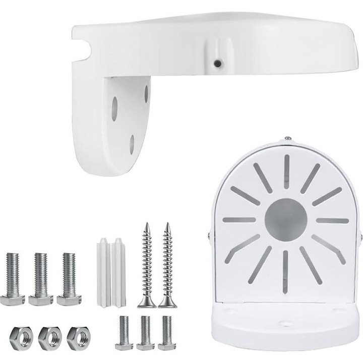 Suport camera dome universal ABS rezistent la intemperii, alb