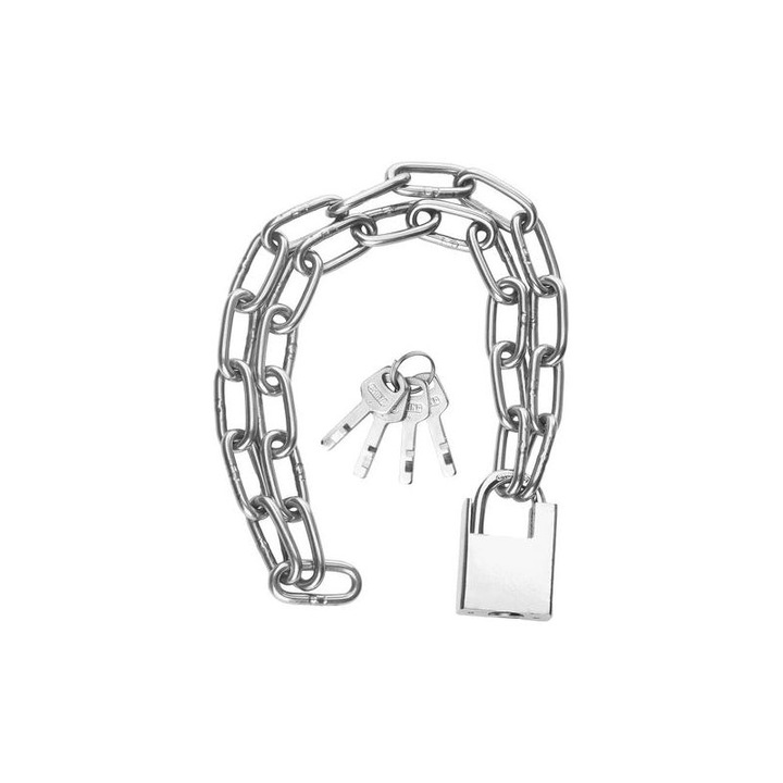 Lant antifurt bicicleta 100x0.5cm rezistent durabil cu lacat si chei