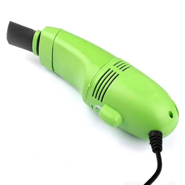 Aspirator portabil mini, fara fir, cu perie si tub, negru, compact