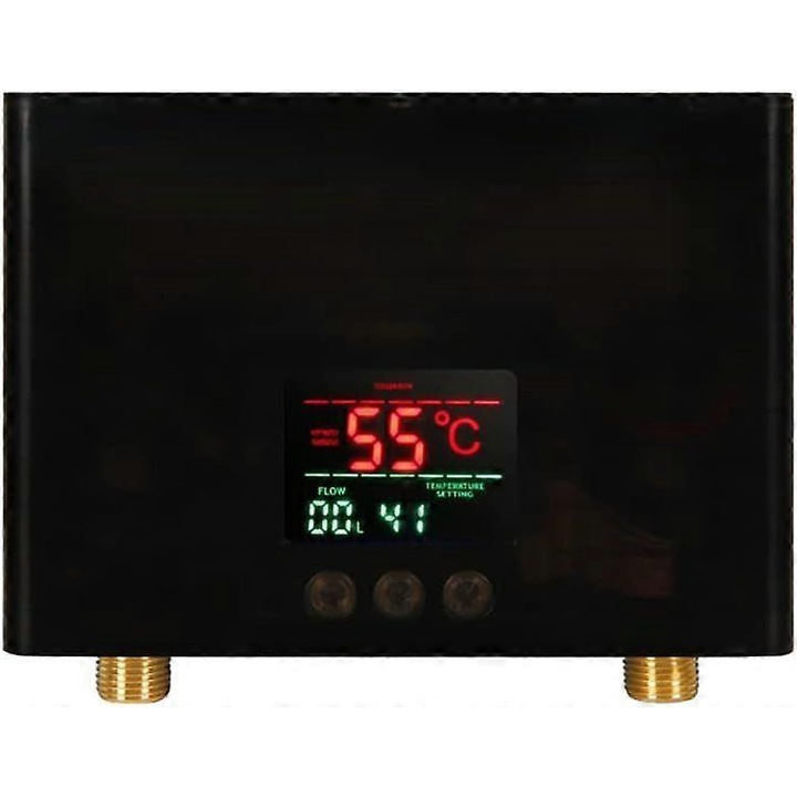 Проточен бойлер, вертикален, бял, 210x150x55mm, 3000W/5500W, 110V/220V, с дистанционно управление