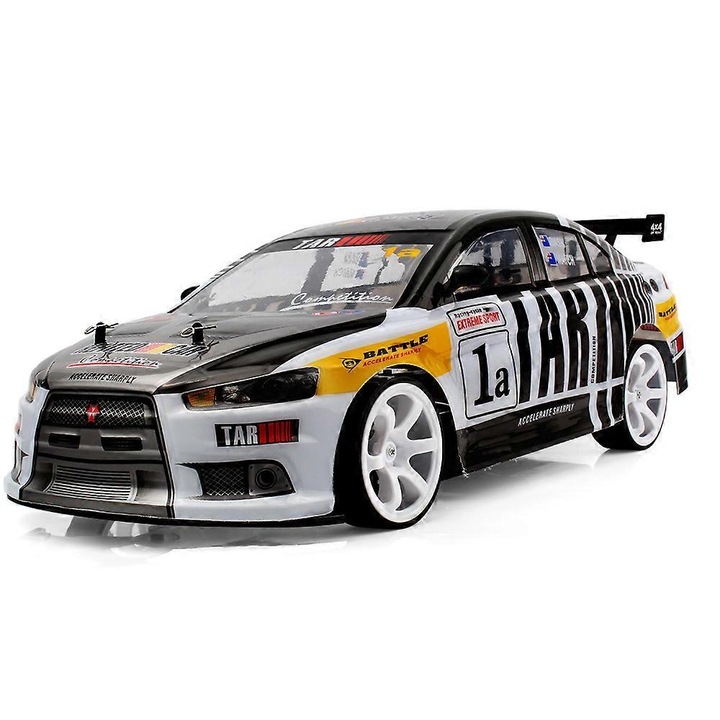 RC terepjáró autó 4WD, 70km/h sebesség, sárga, 41x21x11cm, dupla akkumulátor készlet