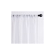 Set perdele voal 140x260cm, 2 buc, poliester, alb transparent