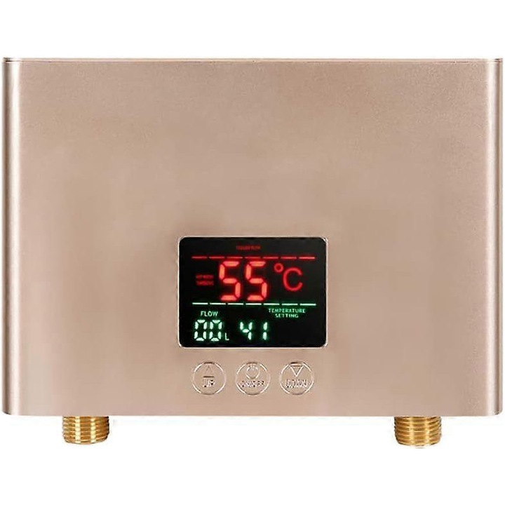 Проточен бойлер 10л, LCD, дистанционно управление, бял 21x15x5.5см
