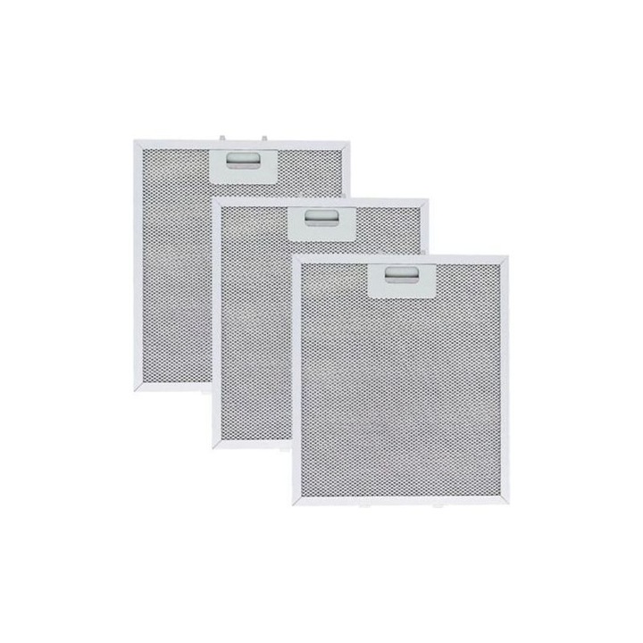 Filtru metalic grasime 3 straturi, aluminiu, 30.5x26.7x0.9cm, reutilizabil