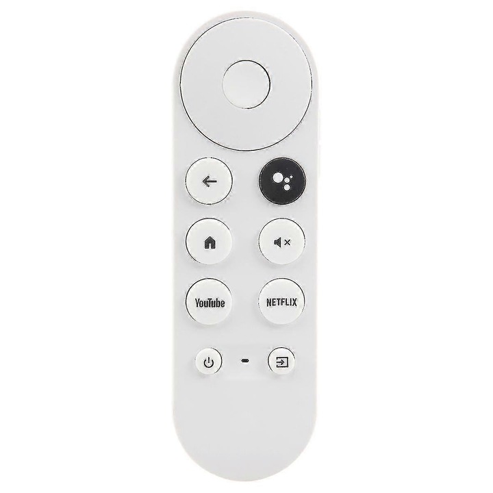Дистанционно управление за Google TV, бяло, 2xAAA, ABS, 15x5x2см