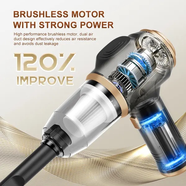 Aspirator pentru calculator 7-in-1 3000mAh 120000RPM