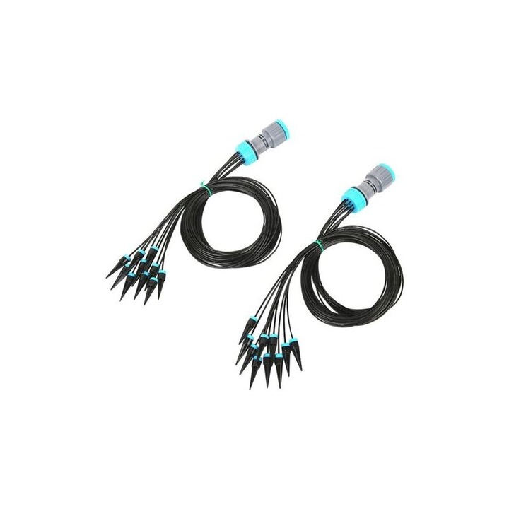 Set 10 sisteme irigare picurare, automat, tub flexibil, 1.6m