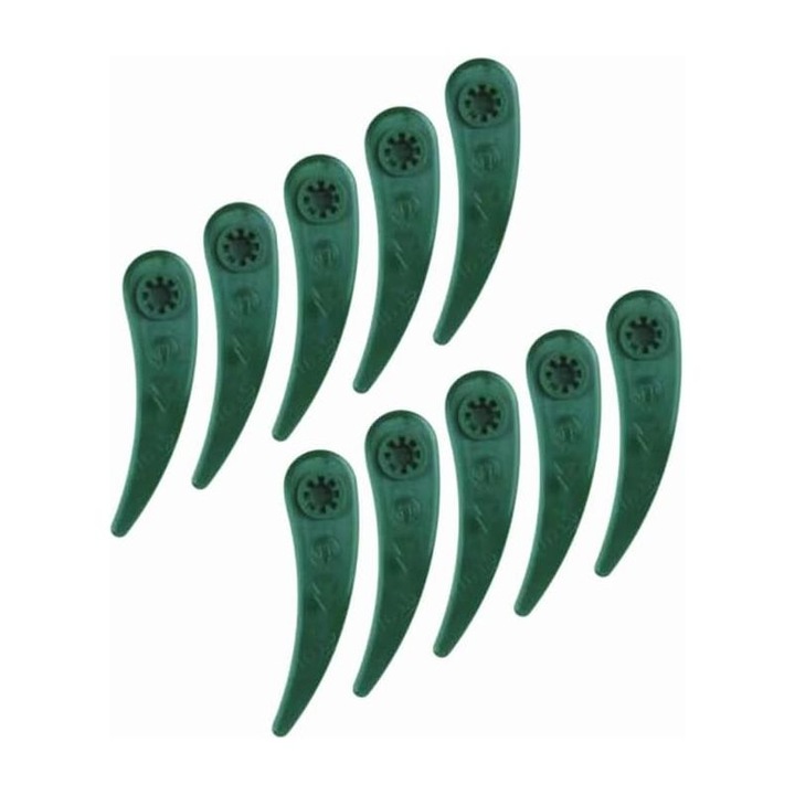 Set 10 lame de plastic, verde inchis, 83mm, pentru cutter