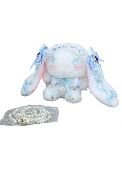 Geanta Lolita copii, iepure plus, rosu, 15x20cm