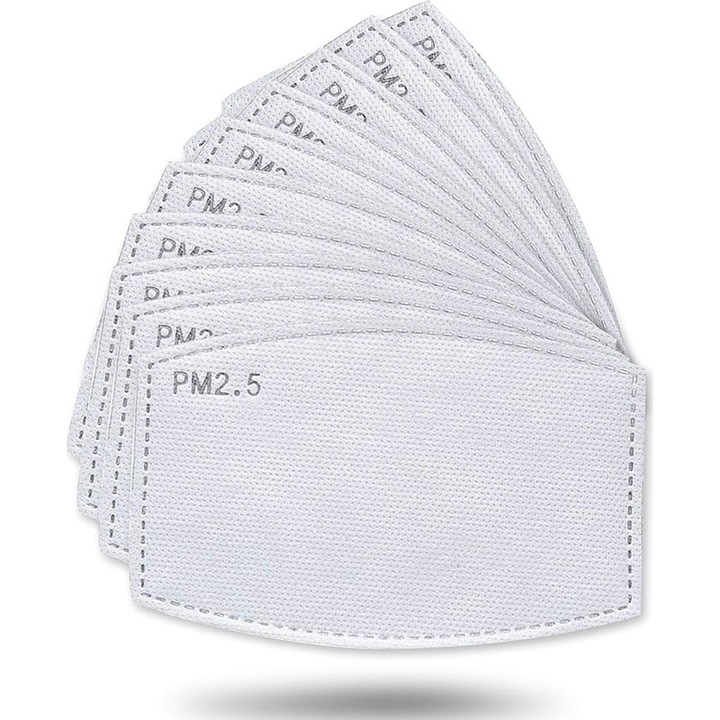 Filtru masca protectie munca 5 straturi carbon activ 12x8cm